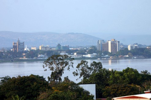 A view of Brazzaville as seen from Kinshasa