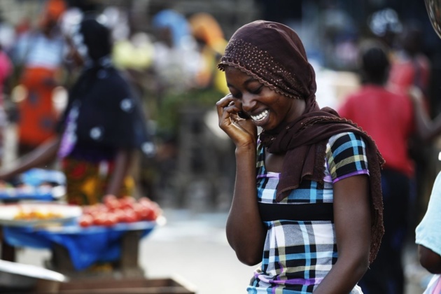 africaine connectée