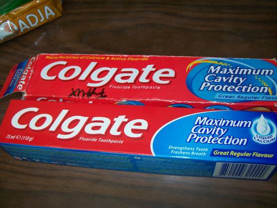 Le faux "Colgate" un best seller Africain...