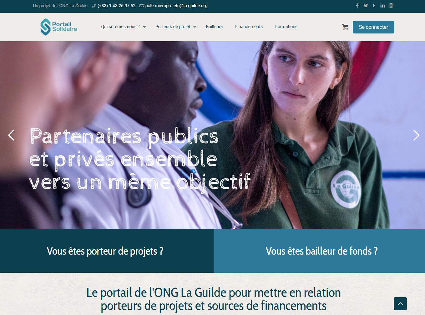 Le Portail Solidaire, plateforme d'appel à projets, de financement et de suivi de projets de solidarité internationale